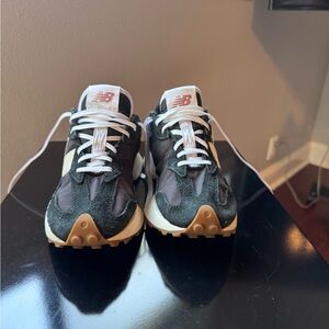 New Balance Black and Cream Women's Sneakers